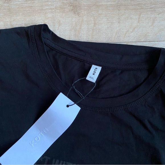 NWT KOTN teeshirt Do Sh*t With Intention 100% Egyptian Cotton black 2XL tshirt - Picture 5 of 11